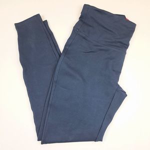 SPANX Ankle Length Ponte Navy Blue Leggings 20262T Large TALL LT